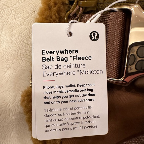 NWT Lululemon Everywhere Fleece Belt Bag - Burnt Caramel - Picture 5 of 6